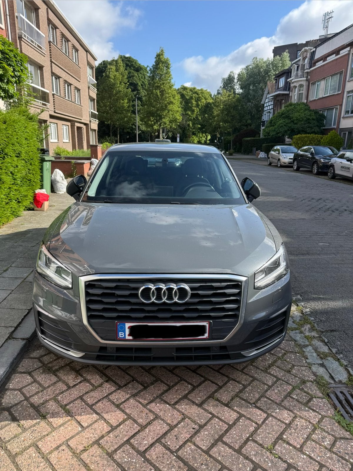Audi Q2 35TFSI grijs benzine, Auto's, 1498 cc, 4 cilinders, Leder, 5 deurs