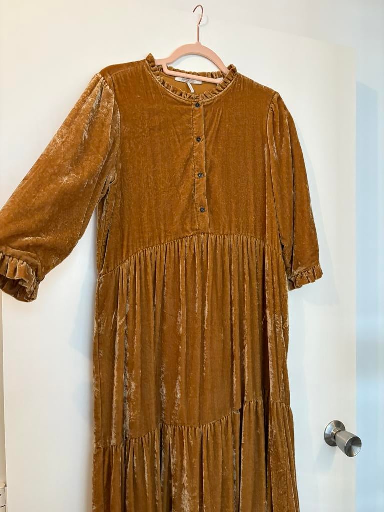 Peignoir en velours Scotch & Soda Starwarcher, Taille 38/40 (M), Enlèvement ou Envoi, Comme neuf, Brun