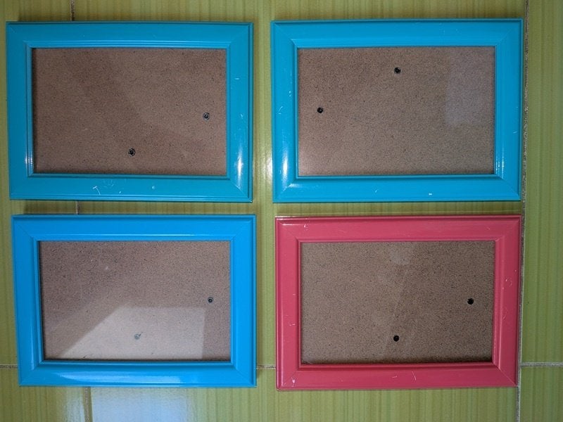 rtv - 4 cadres photo colorés pour photos 9 x 13 cm, Audio, Tv en Foto, Ophalen, Gebruikt