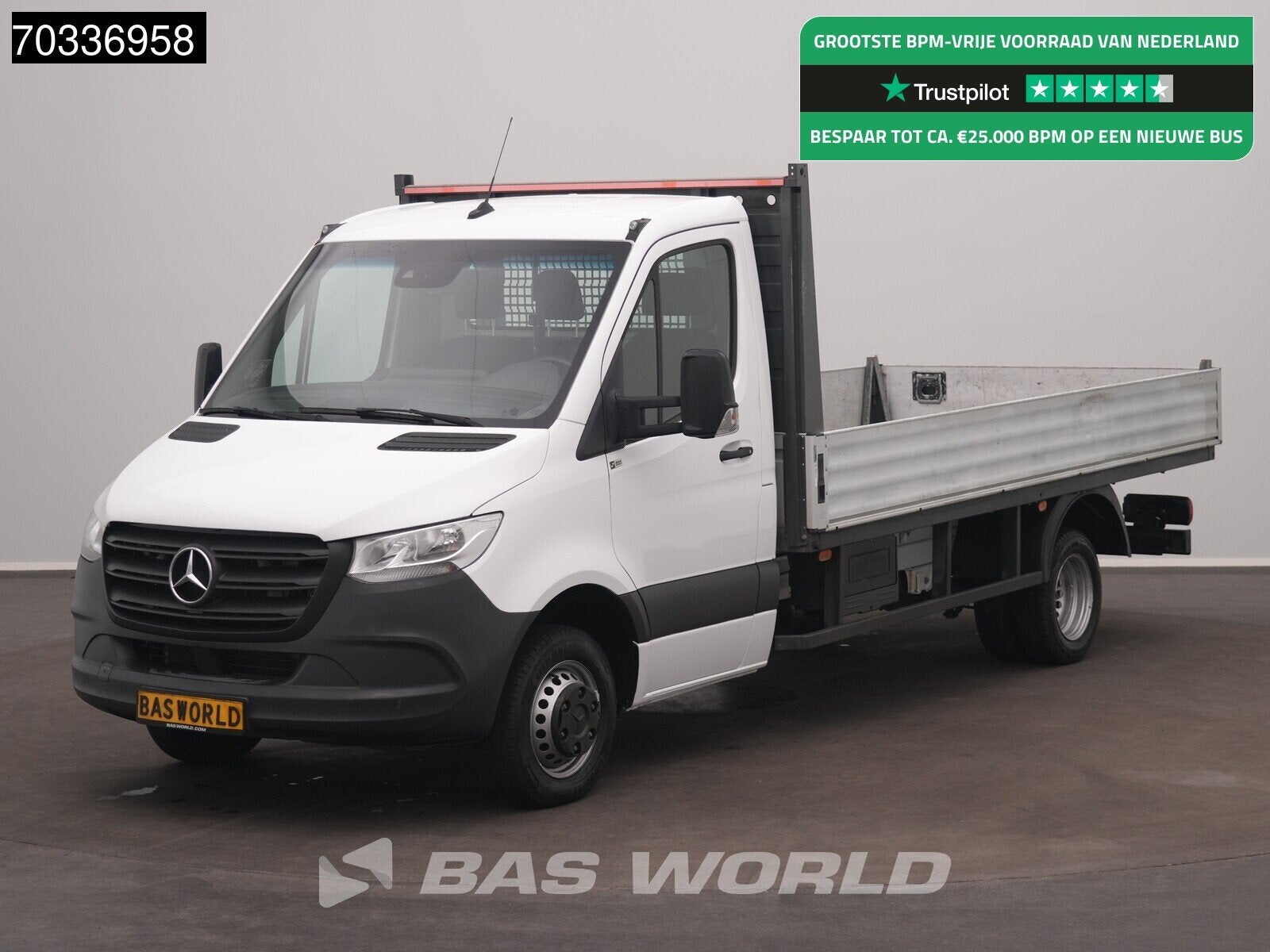 Mercedes Sprinter 515 CDI Open Laadbak Dubbellucht AC/Climat, Autos, Achat, Entreprise, Boîte manuelle, 2605 kg