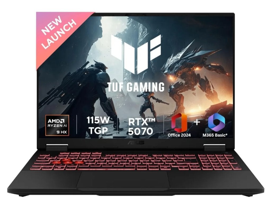 ASUS TUF A16 - Nieuw & verzegeld - RTX 5070, Ryzen 9, 32 GB, Met videokaart, Asus, 32 GB, Nieuw