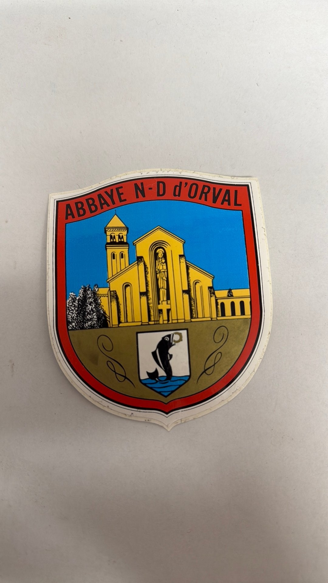 Ancien stickers, autocollant, bière abbaye d’Orval, Enlèvement ou Envoi, Comme neuf