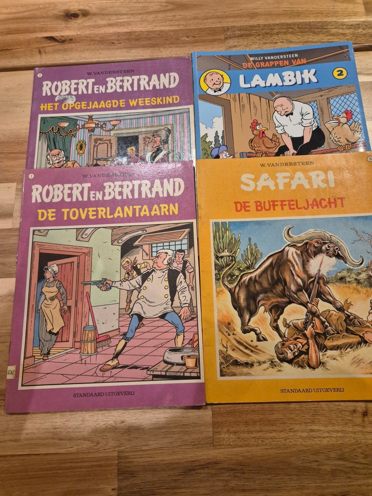 Willy Vandersteen strips 4 stuks, Boeken, Gelezen, Willy Vandersteen, Ophalen of Verzenden, Meerdere stripboeken