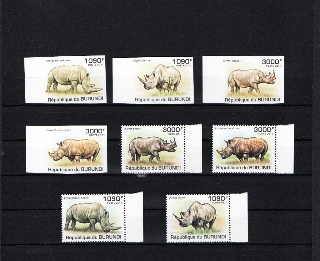 Série de timbres du Burundi  cote 50 €, Enlèvement ou Envoi, Non oblitéré