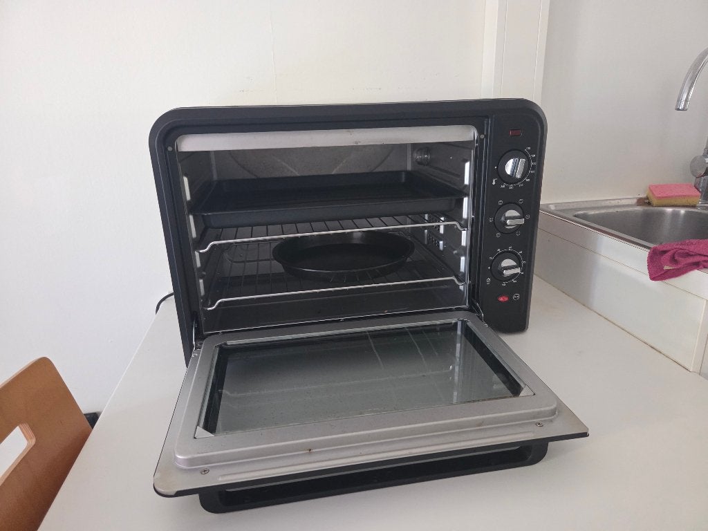 Moulinex Optimo Electric Oven - Rotating Heat - 60 L - Black, Ophalen, Zo goed als nieuw, Overige merken, Oven