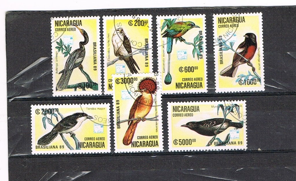 NICARAGUA:VOGELS-REEKS GESTEMPELD, Postzegels en Munten, Postzegels | Thematische zegels, Ophalen of Verzenden, Dier of Natuur