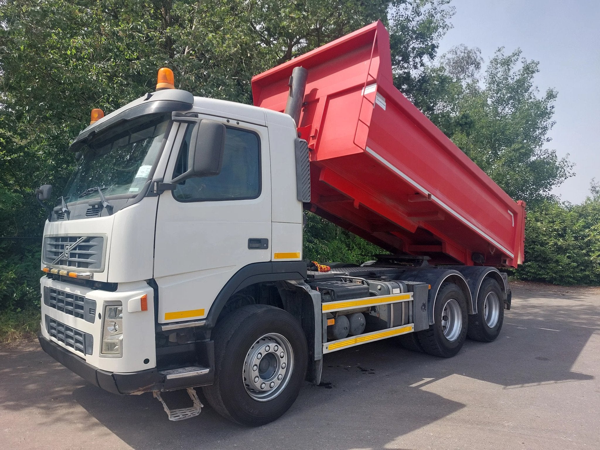 Volvo FM 380 6x4 BB manual -kipper-trekker – double usage., Rétroviseurs extérieur chauffants, Achat, Entreprise, Diesel