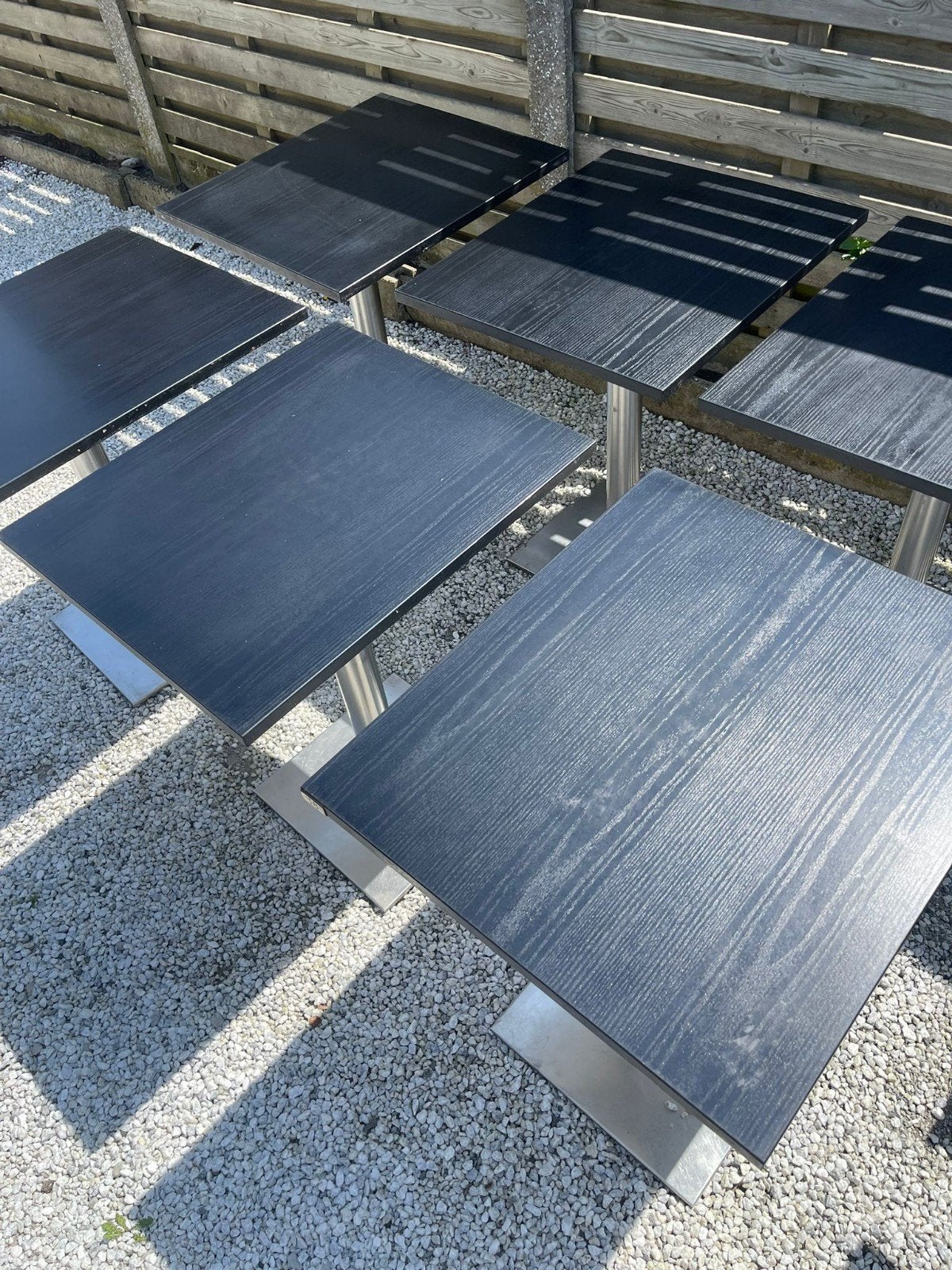 terras tafel, Ophalen