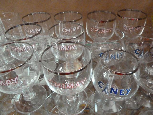 12 verres GALOPIN 8 Chimay +4 Ciney 15€, grands d'abbaye: 2€, Collections, Verres & Petits Verres, Enlèvement ou Envoi, Comme neuf
