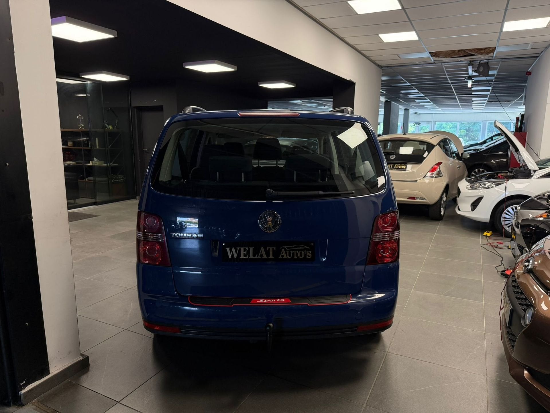 VW TOURAN 7 PLAATS 173.000 KM BENZINE, Auto's, Monovolume, Gebruikt, Blauw, 7 zetels