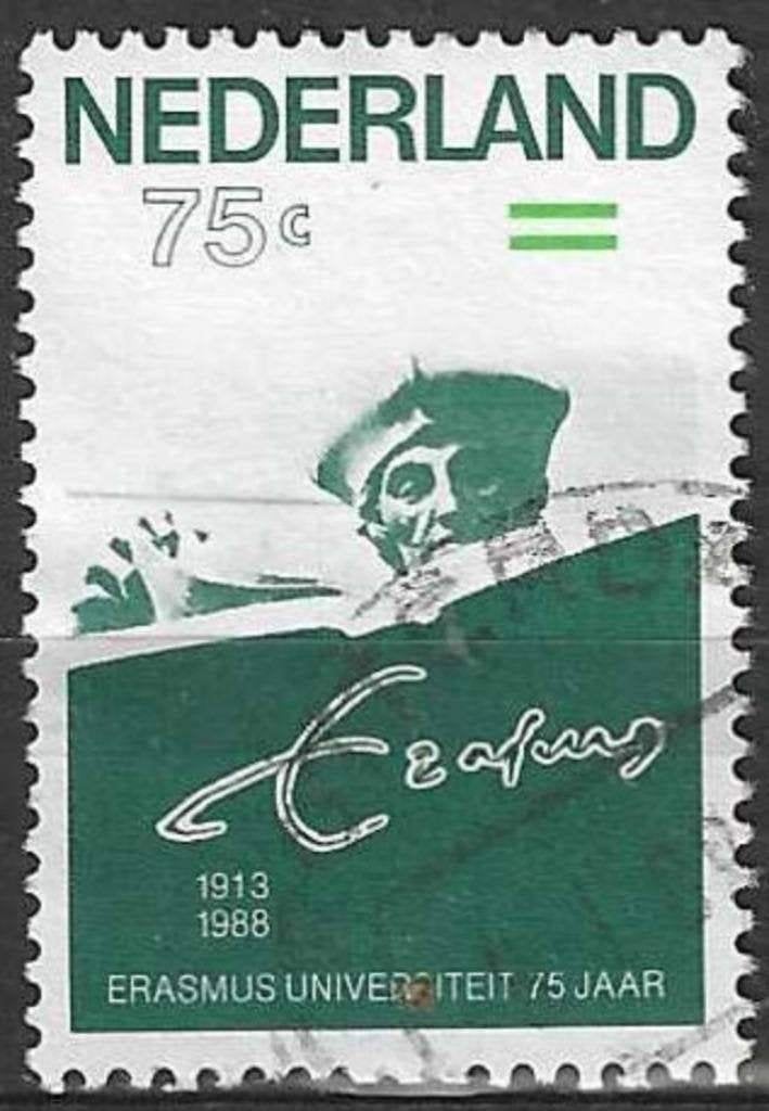 Pays-Bas 1988 - Yvert 1321 - Université de Rotterdam (ST), Timbres & Monnaies, Envoi, Affranchi