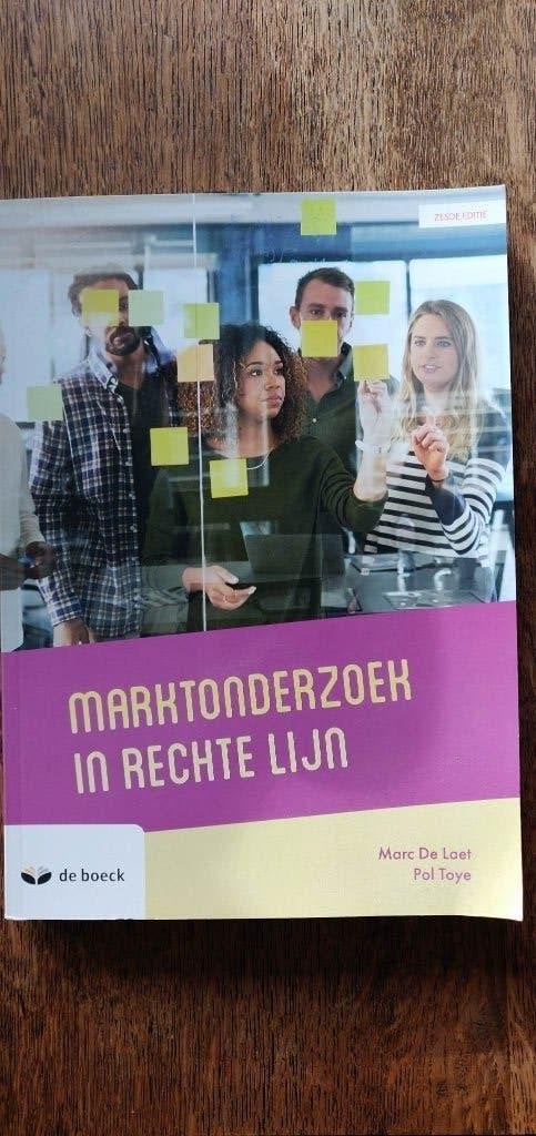 Marktonderzoek in rechte lijn - 6de editie, Boeken, Ophalen, Zo goed als nieuw, Hoger Onderwijs, Marc De Laet