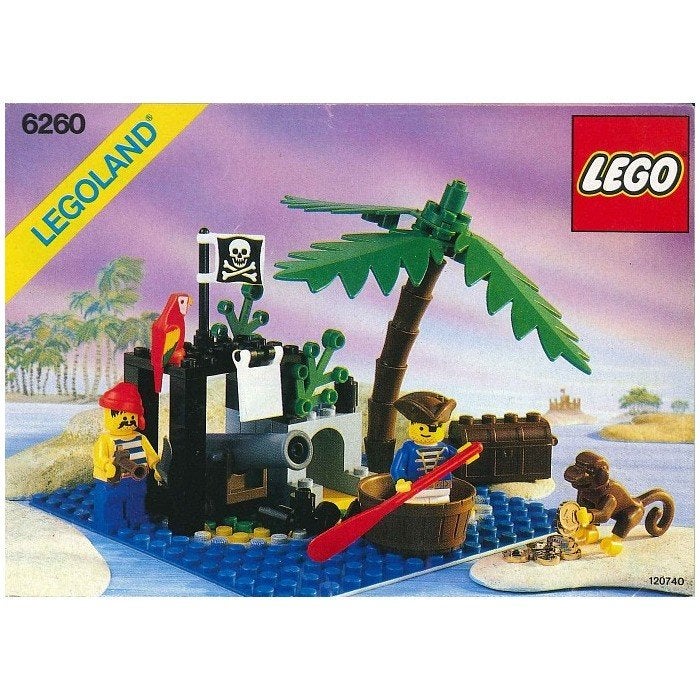 LEGO Pirates 6260 – Shipwreck Island (1989), Ophalen, Lego, Compleet, Pirates