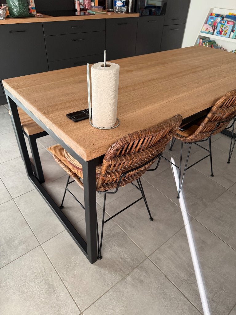 Eetkamer + tv meubel set, Enlèvement, Utilisé, Rustiek