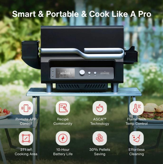 Asmoke Pellet Grill BBQ / Smoker – Topstaat, Jardin & Terrasse, Cuisines extérieures, Neuf, Charbon, Autoportant, Enlèvement