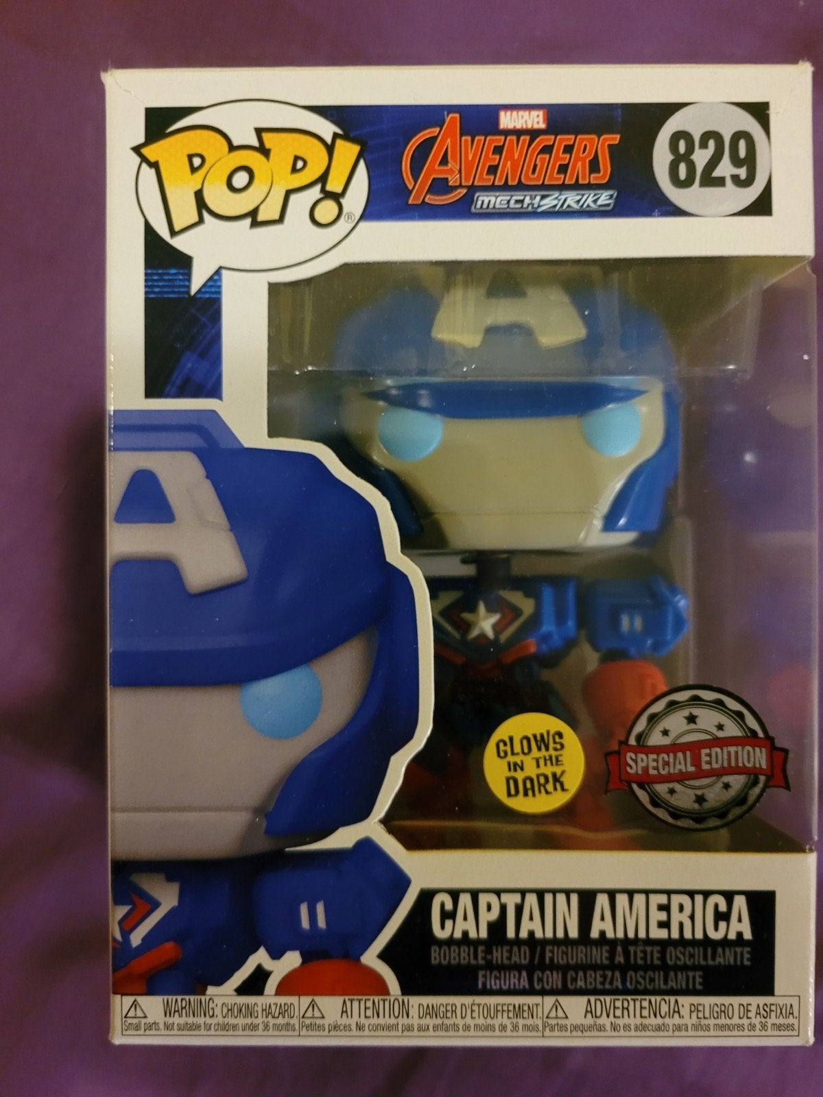 Funko Pop! Marvel Avengers Mech Strike: Captain America #829, Ophalen of Verzenden, Nieuw