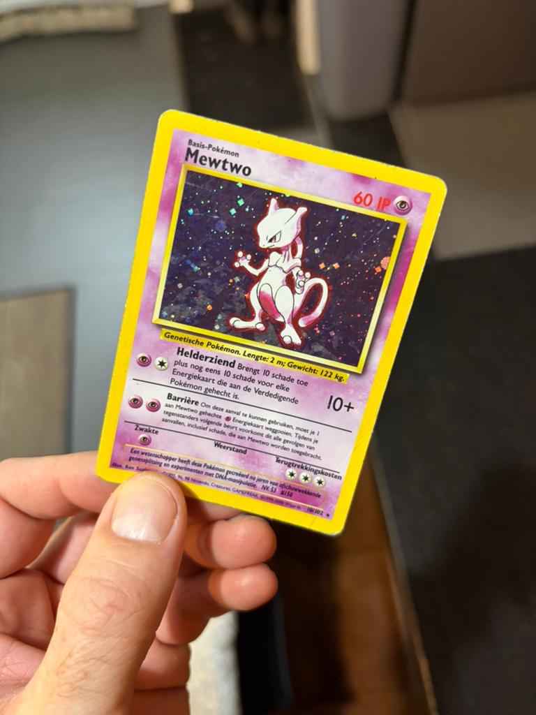 Mewtwo base set - Pokemon, Ophalen of Verzenden, Gebruikt