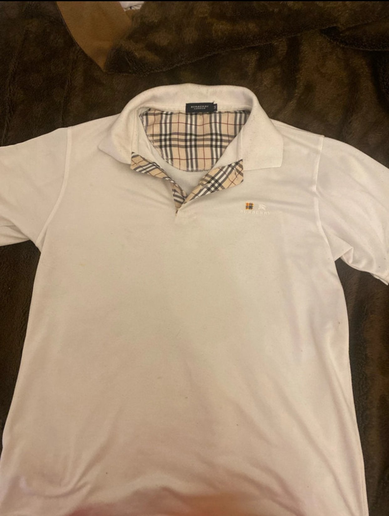 T-shirt burberry, Kleding | Heren, Ophalen of Verzenden, Zo goed als nieuw, Maat 48/50 (M), Wit