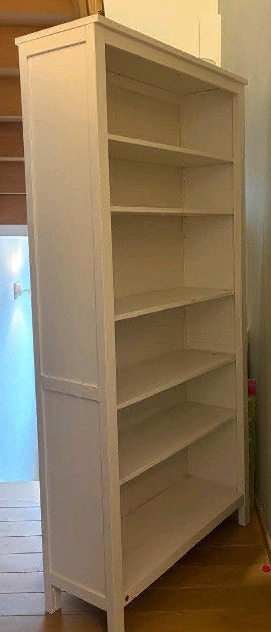 Bibliothèque IKEA HEMNES – Blanc – Bois massif, Enlèvement ou Envoi, Pin
