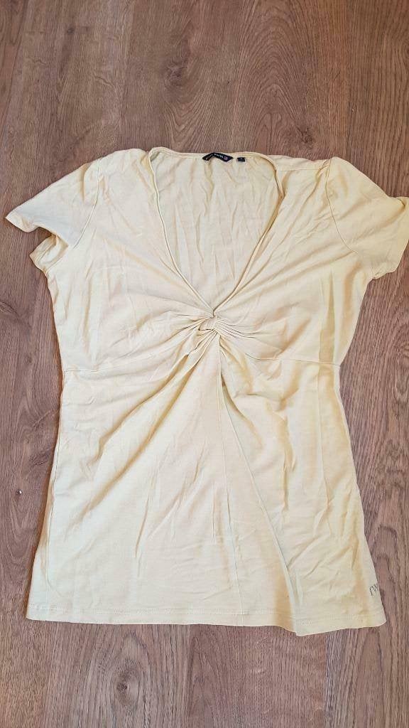 lichtgele t-shirt van River Woods maat Smal of 36, Kleding | Dames, River Woods, Geel, Ophalen of Verzenden, Korte mouw