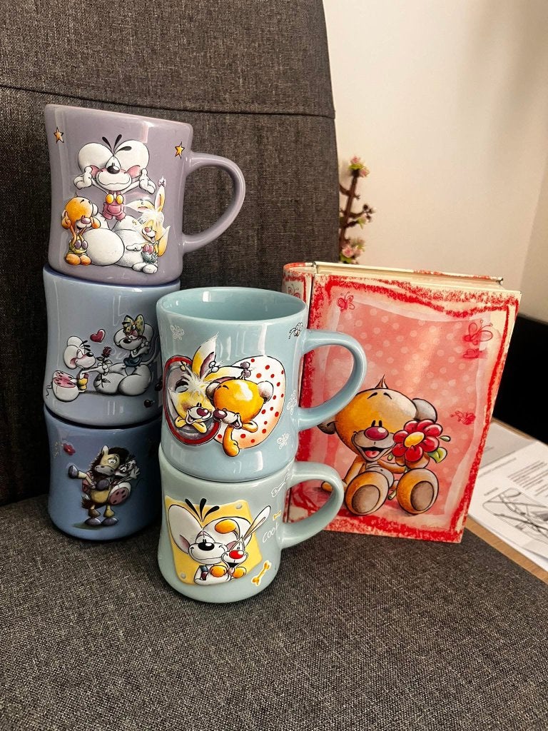 GEZOCHT: Set diddl mokken, Verzenden, Diddl, Gebruikt, Servies
