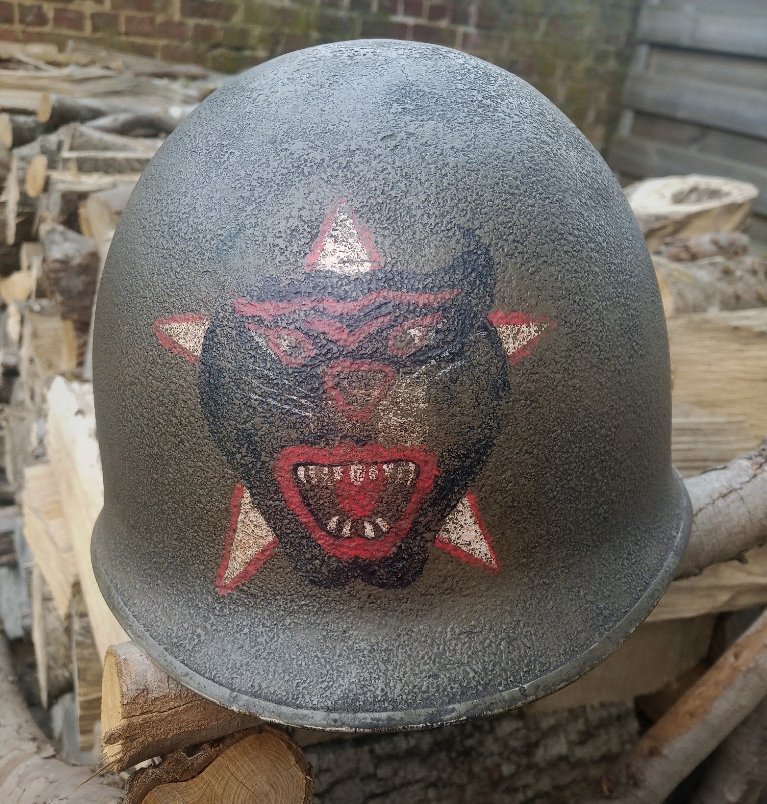 US - Casque helmet ARVN Vietnam sans liner, Collections, Enlèvement ou Envoi, Armée de terre, Casque ou Béret