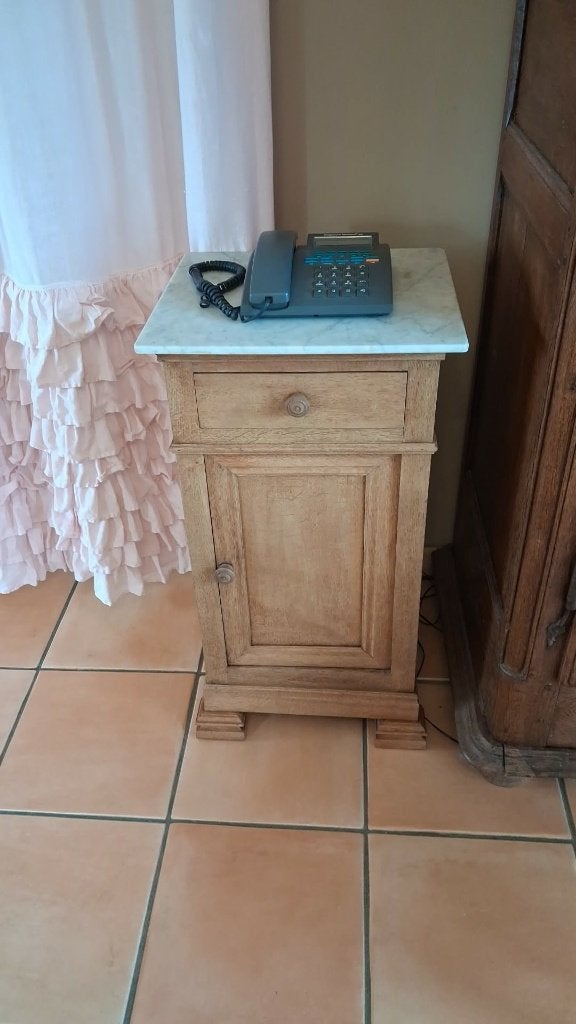 Ancienne table de nuit en chêne, Maison & Meubles, Enlèvement, Utilisé, Chêne, Louis Philippe