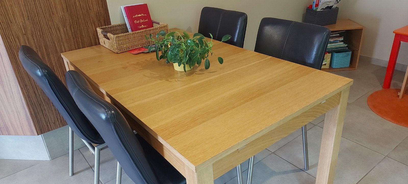 Leren stoelen, blauw, Ophalen, Blauw