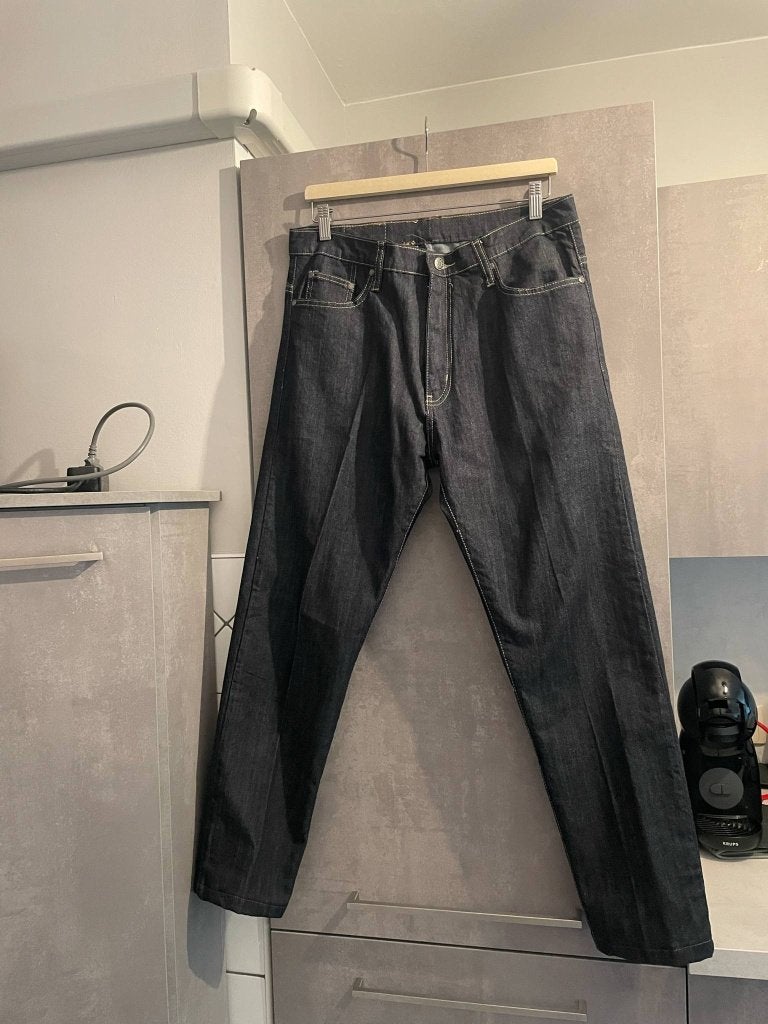 BLAUWE SPIJKERBROEK F3 VOLLEDIG BLAUW 44, Kleding | Heren, Spijkerbroeken en Jeans, Ophalen of Verzenden, Zo goed als nieuw, Blauw