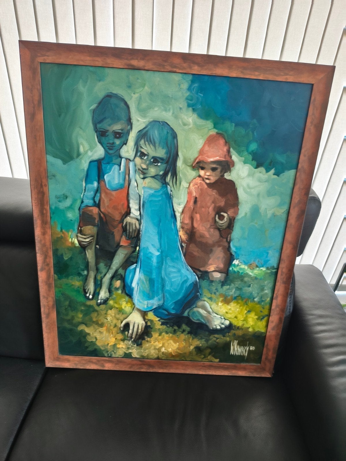 Zeer mooie schilderij in mooi kader, Ophalen