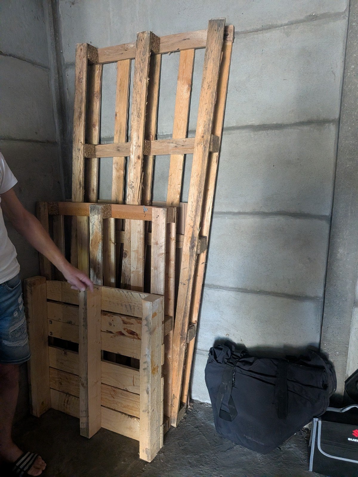 gratis palletten op te halen, Ophalen