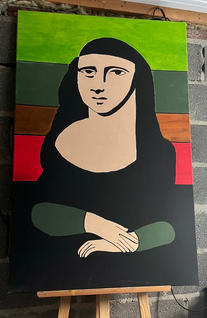 schilderij "Mona Lisa", Antiek en Kunst, Ophalen