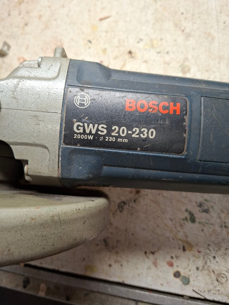 Blauwe Boschschijf, Ophalen, Gebruikt, Haakse slijper, Bosch