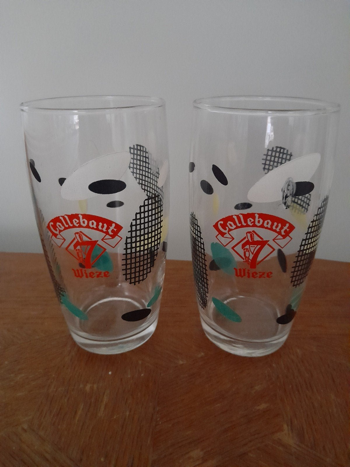2 verres de carnaval de Wieze Callebaut, Collections, Enlèvement ou Envoi