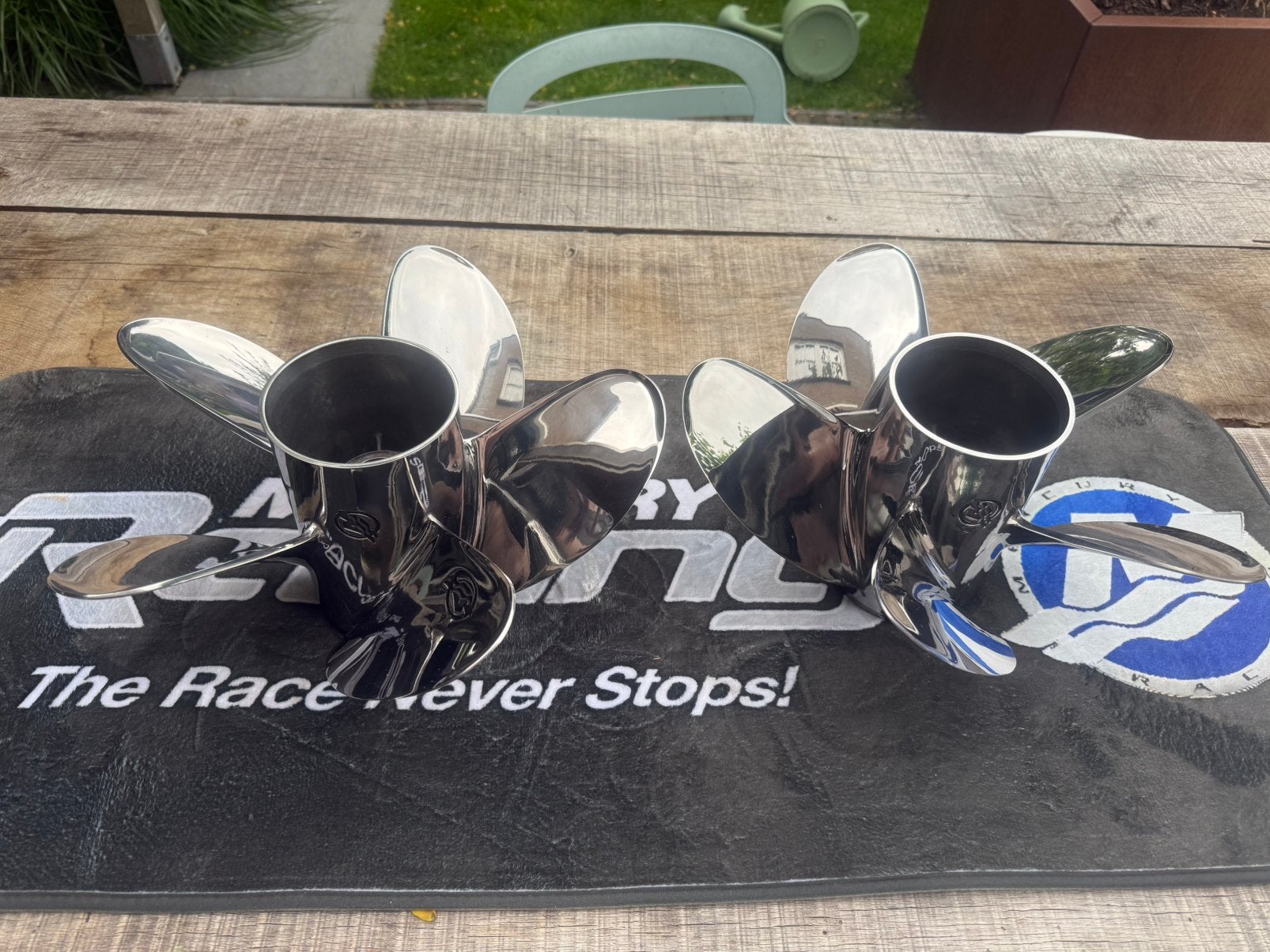 Mercury racing propellers Maximus 24P lab finished set, Ophalen of Verzenden, Zo goed als nieuw