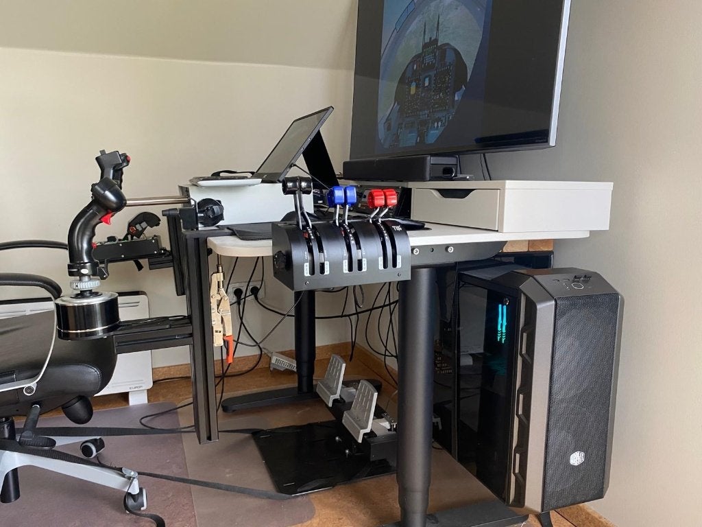Complete Flight Simulator Setup, Ophalen, Zo goed als nieuw, Simulatie