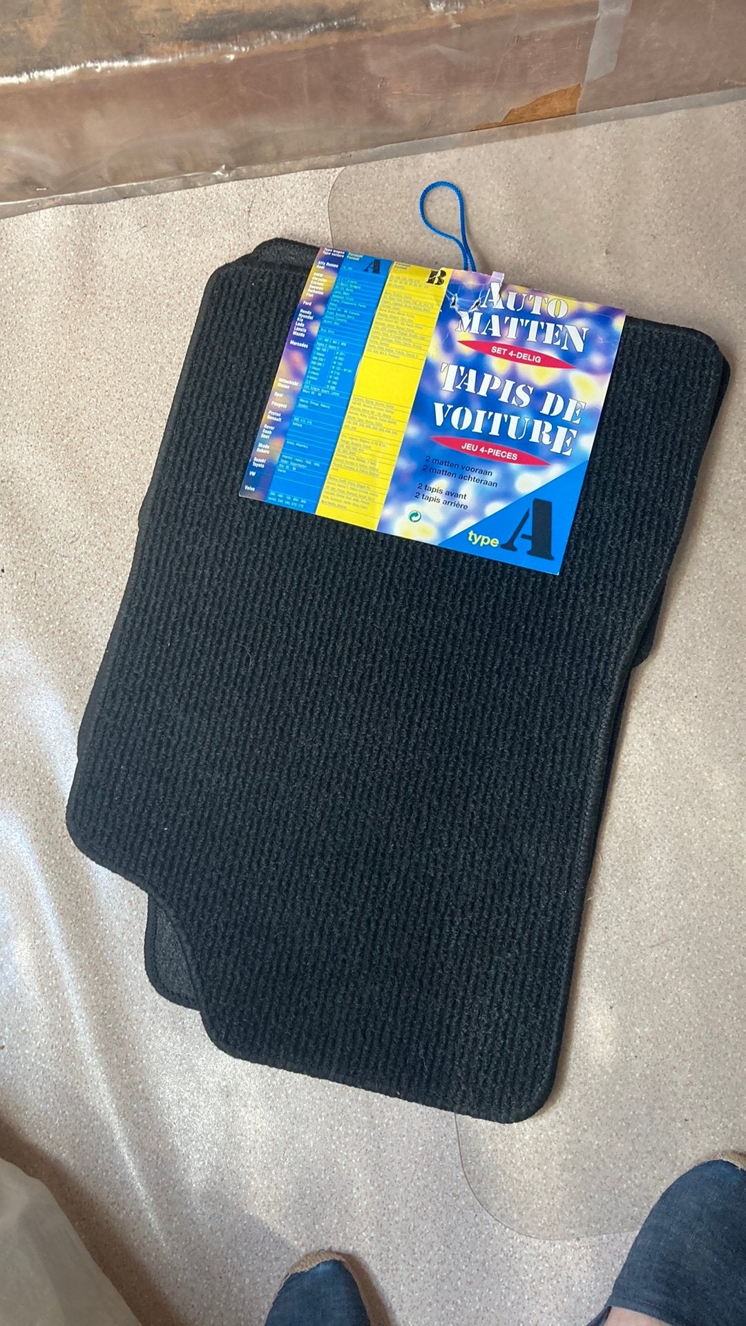 Set tapis voiture, Ophalen, Nieuw