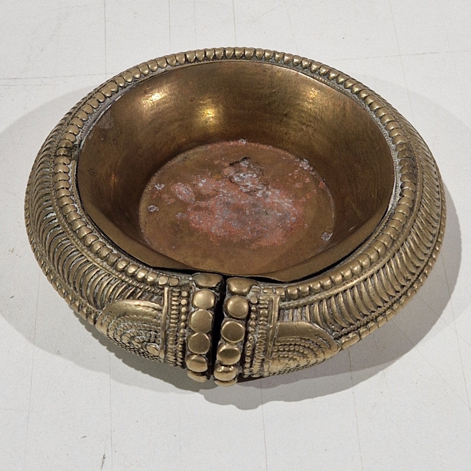 Antieke grote Berberarmband , Toeareg-slaaf  armband  koper, Antiek en Kunst, Ophalen of Verzenden, Koper