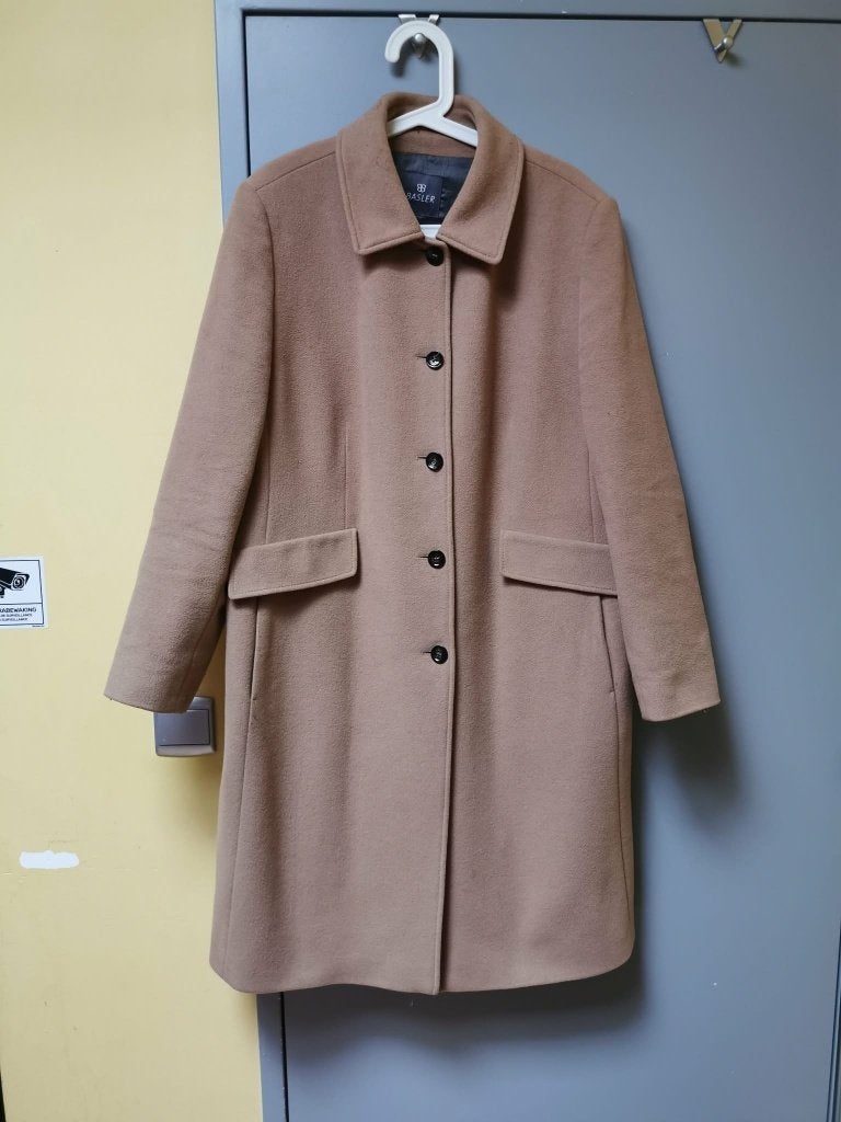 Jas - BASLER - maat 46, Kleding | Dames, Jassen | Winter, Beige, Ophalen of Verzenden, Zo goed als nieuw, Maat 46/48 (XL) of groter