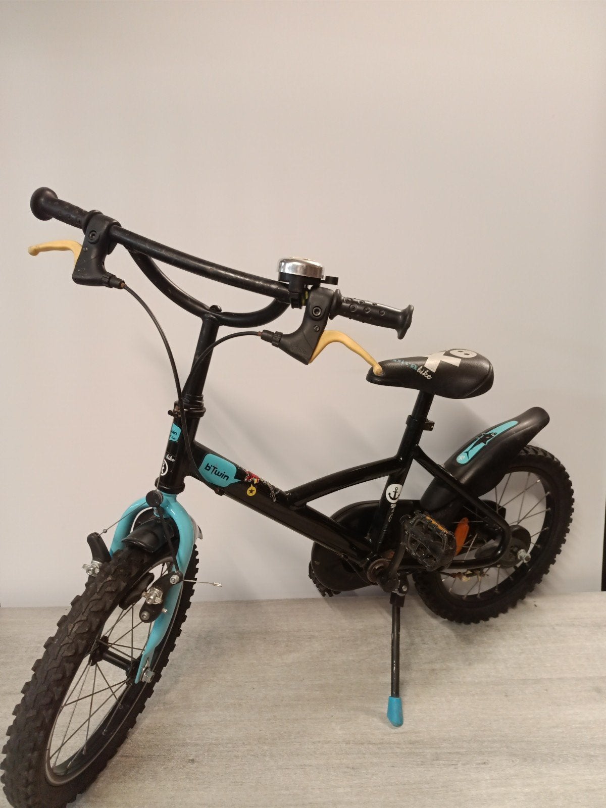 stoere jongens of meisjes fiets 16 inch, Fietsen en Brommers, Ophalen, Velgrem, Btwin Decathlon, 16 tot 20 inch