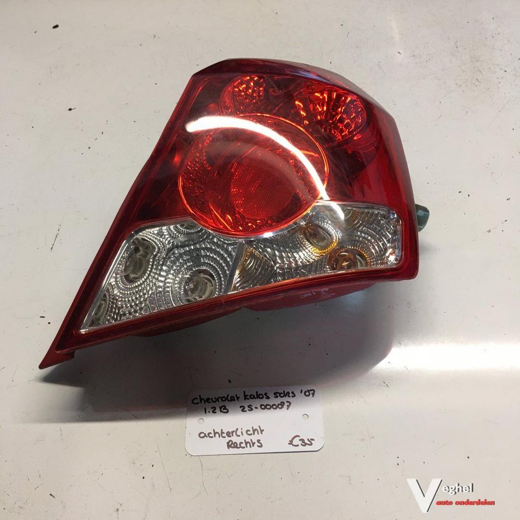 Chevrolet Kalos 2007 1.2 B 2500087   Achterlicht Rechstachte, Gebruikt, -, -, Ophalen of Verzenden