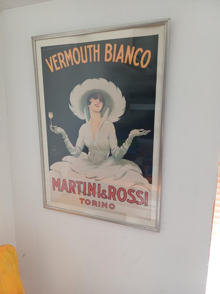 beroemde vintage reclameposter, Ophalen