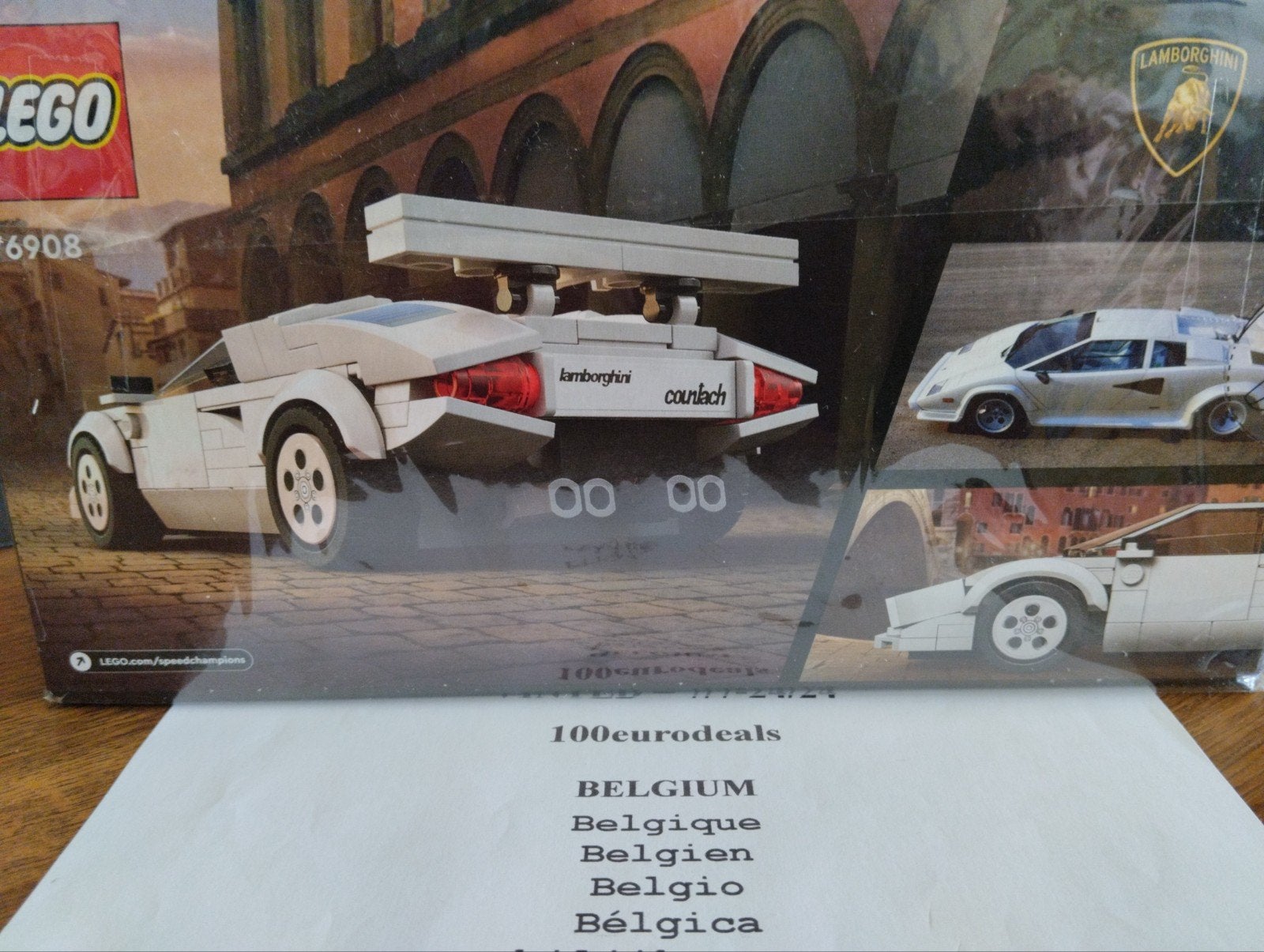 Lamborghini Countach. Lego 76908 Speed Champions, Verzenden, Nieuw, Speed Champions, Complete set