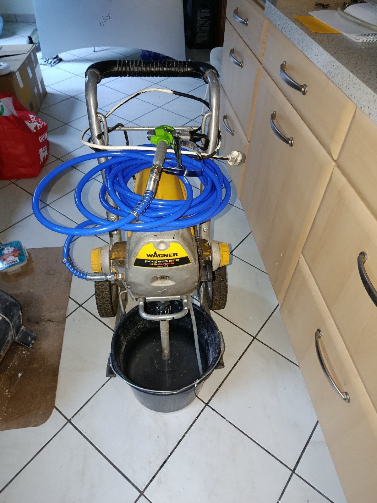 airless Wagner avec nouveau tuyau et pistolet, Bricolage & Construction, Enlèvement