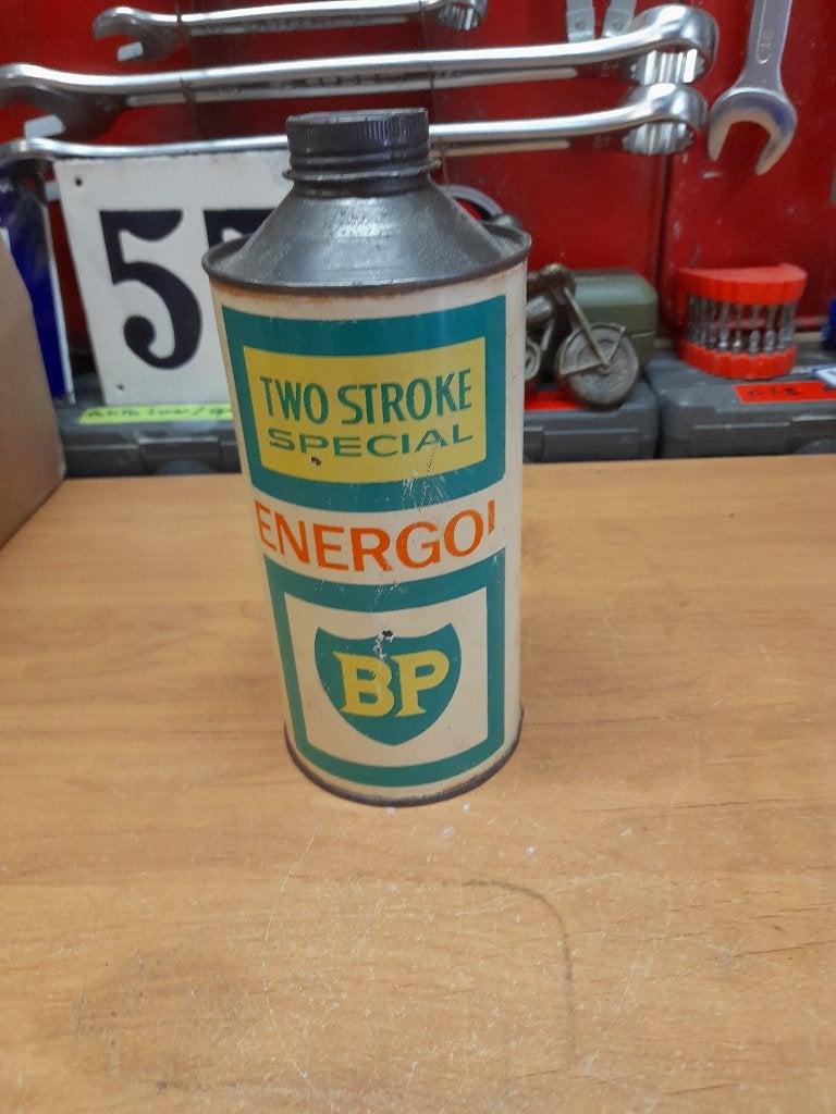 ancien bidon huile vide bp energol 2 temps special, Collections, Marques & Objets publicitaires, Utilisé, Autres types, Envoi