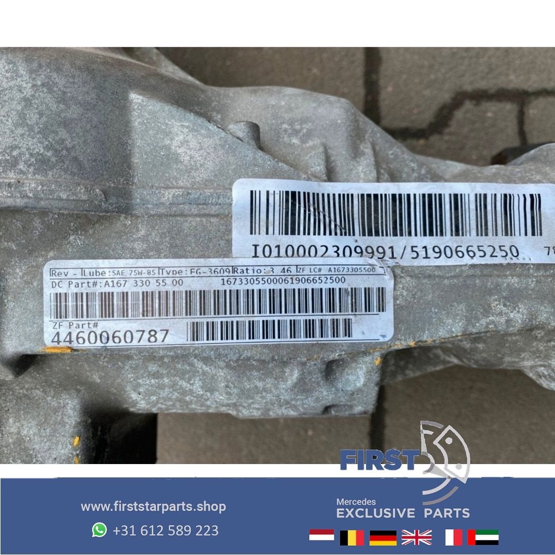 A1673305500 V167 C167 X167 GLE GLS KLASSE DIFFERENTIEEL VER, Gebruikt, -, Ophalen of Verzenden, -