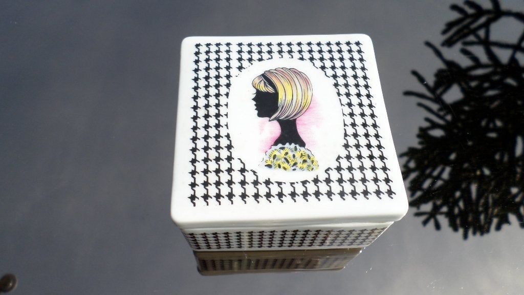 Boîte à bijoux vintage en porcelaine, Enlèvement ou Envoi