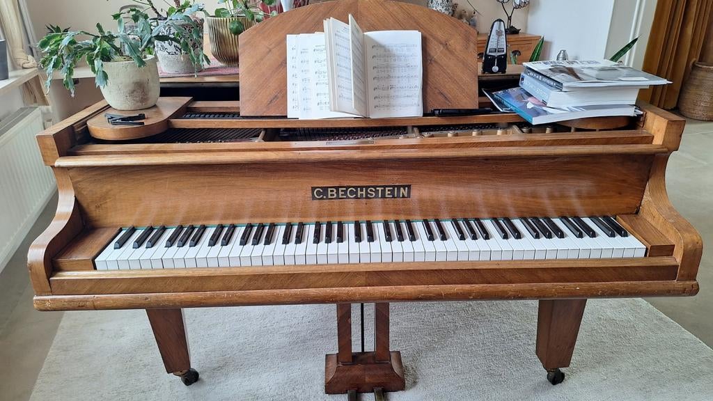 Vleugelpiano mag weg...Bechstein 1912., Musique & Instruments, Pianos, Enlèvement, Utilisé, Brun, À queue