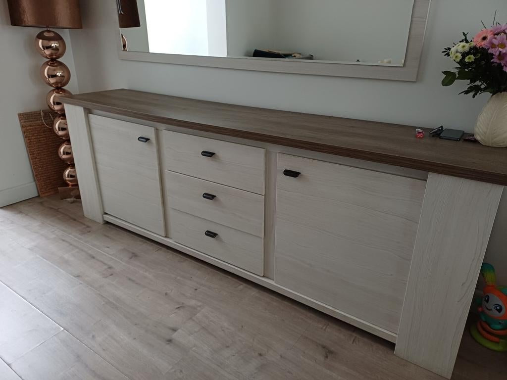 Dressoir spiegel tafel barkast, Huis en Inrichting, Kasten | Dressoirs, Ophalen