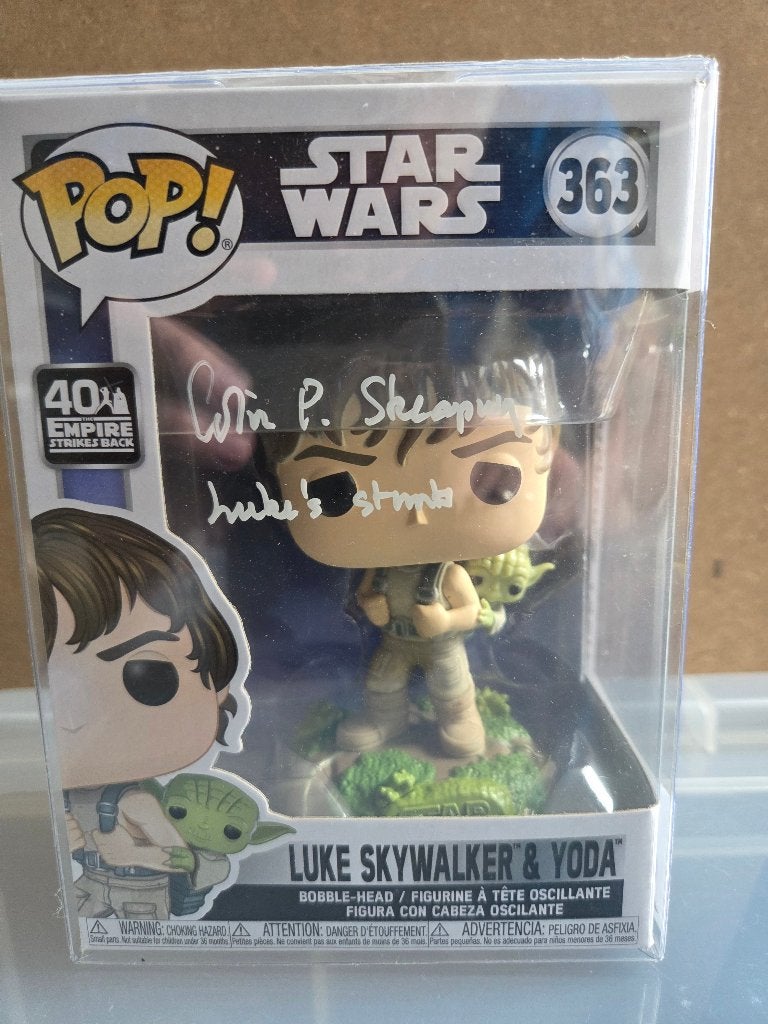 funko pop Colin P. Skeaping Luke Skywalker stunt gesigneerd, Collections, Star Wars, Neuf, Figurine, Enlèvement ou Envoi